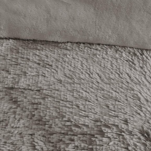 Shaggy Duvet with Quilted Box Design - Picture 10 of 15